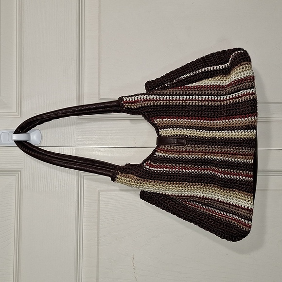 The Sak crochet weave handbag - leather handle - Picture 3 of 8